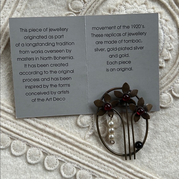 Art Deco Style Brooch - Czech Republic - Picture 8 of 12